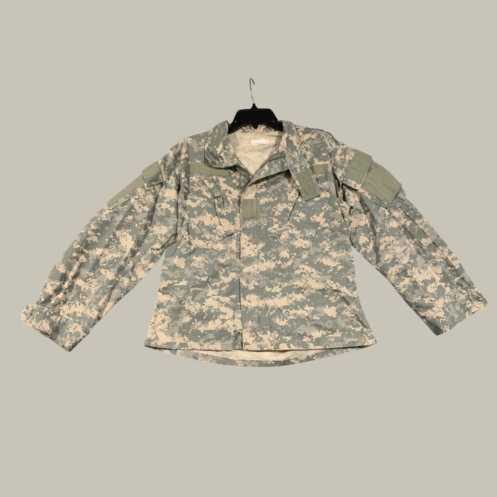 US Military ACU Field Coat Unisex Small X-Short Digital Camo Tactical Jacket
